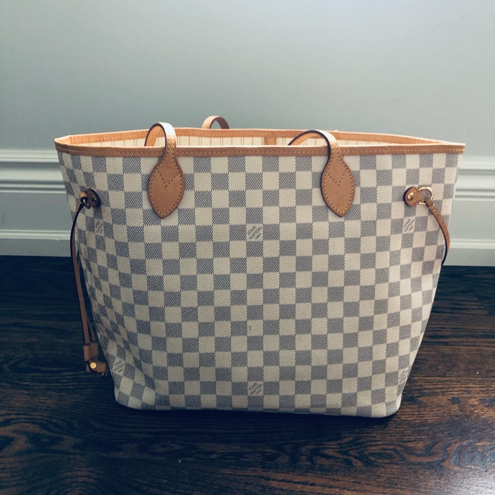 Louis Vuitton Neverfull Damier Azur MM - Picture 1 of 11